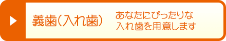 義歯（入れ歯） - あなたにぴったりな入れ歯を用意します